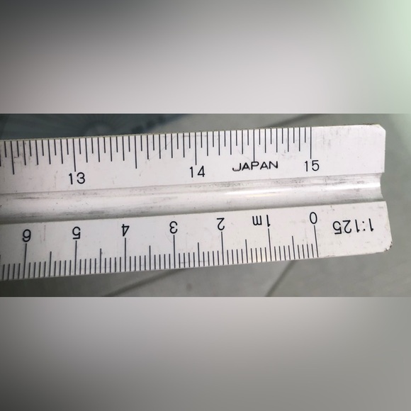 Architectural Drafting Tools Templates Design Drawing Compass 3Side Scale Ruler - Picture 9 of 9